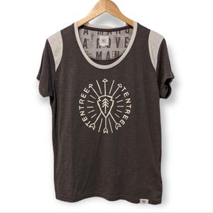 Tentree t-shirt grey and white Size XL